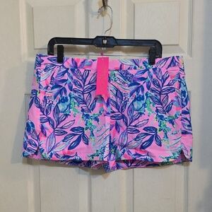 Floral Pink and Blue Women's Shorts
